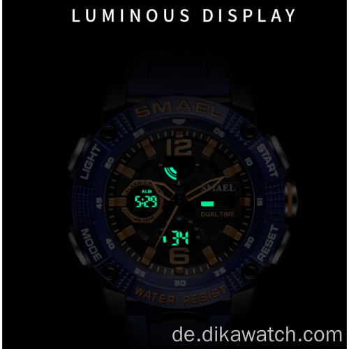 SMAEL Military Sportuhr Herren Dual Display Wasserdicht